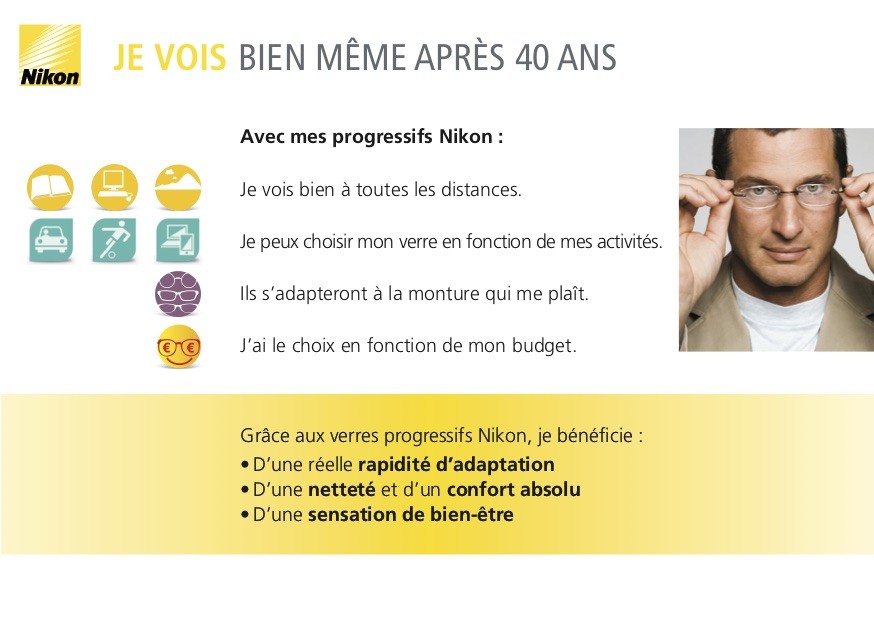 Nikon - des verres progressifs révolutionnaires