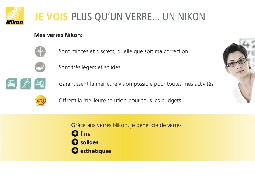Verres nikon hotsell lunettes prix