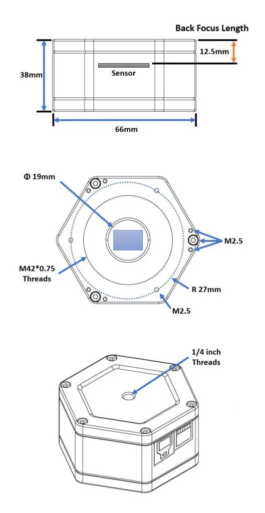 Player One Astronomy - Mars-C II - Dessin technique